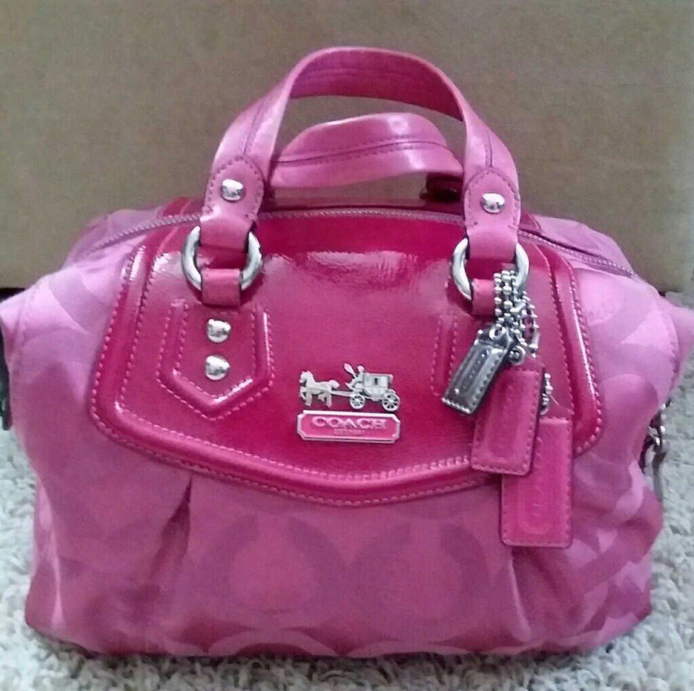 SOLD Coach 14294 Madison Pink Op Art Audrey